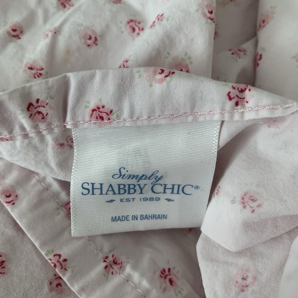 Rachel Ashwell Simply Shabby Chic Pink Rosebud Mon Amie Fitted & Flat sheet Twin - Picture 4 of 8